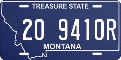 MT license plate 209410R