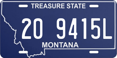 MT license plate 209415L