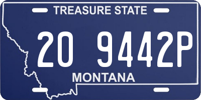 MT license plate 209442P