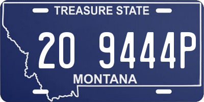 MT license plate 209444P