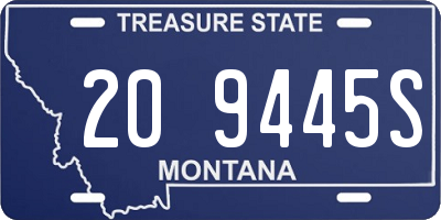MT license plate 209445S