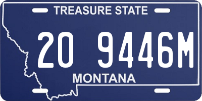 MT license plate 209446M