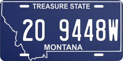 MT license plate 209448W