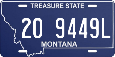 MT license plate 209449L