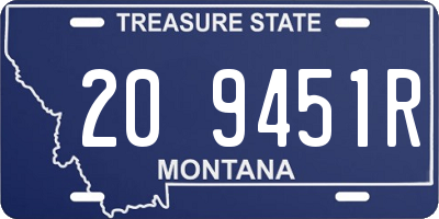 MT license plate 209451R