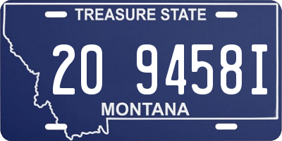MT license plate 209458I