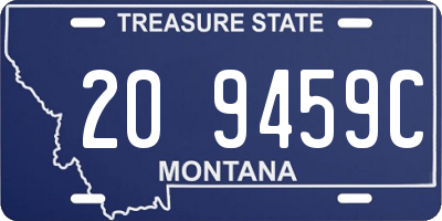 MT license plate 209459C