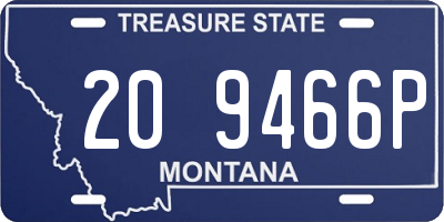 MT license plate 209466P