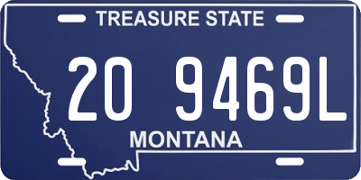 MT license plate 209469L
