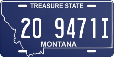 MT license plate 209471I