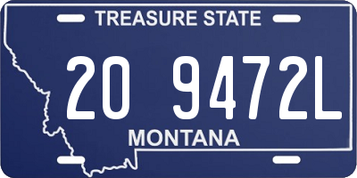 MT license plate 209472L