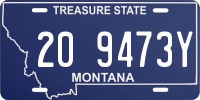 MT license plate 209473Y