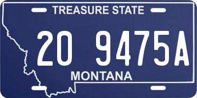 MT license plate 209475A