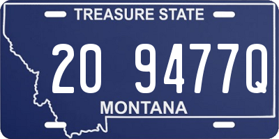 MT license plate 209477Q