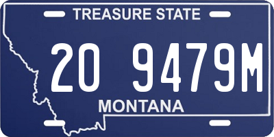MT license plate 209479M