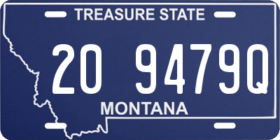 MT license plate 209479Q