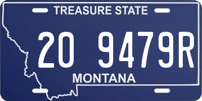 MT license plate 209479R