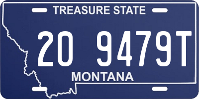 MT license plate 209479T