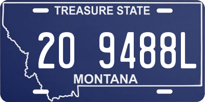 MT license plate 209488L