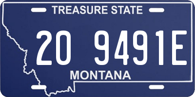 MT license plate 209491E