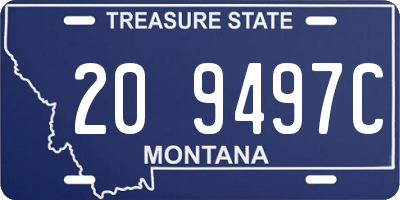 MT license plate 209497C