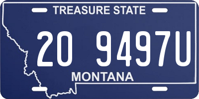 MT license plate 209497U
