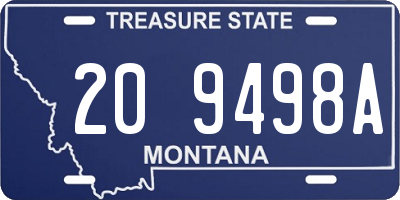 MT license plate 209498A