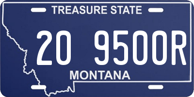MT license plate 209500R