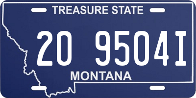 MT license plate 209504I