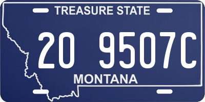 MT license plate 209507C