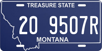 MT license plate 209507R
