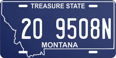 MT license plate 209508N