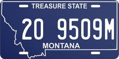 MT license plate 209509M