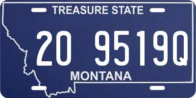 MT license plate 209519Q