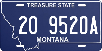 MT license plate 209520A