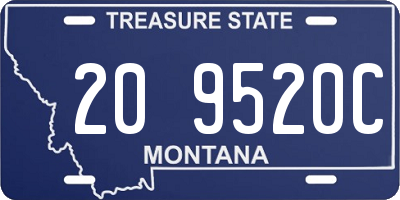 MT license plate 209520C