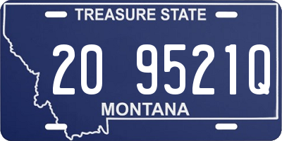 MT license plate 209521Q