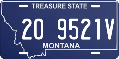 MT license plate 209521V