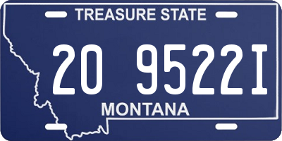 MT license plate 209522I