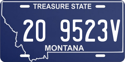 MT license plate 209523V