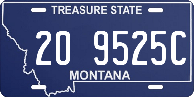 MT license plate 209525C