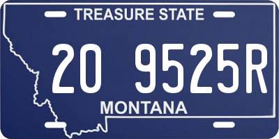 MT license plate 209525R