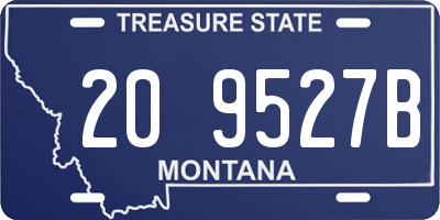 MT license plate 209527B