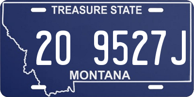 MT license plate 209527J