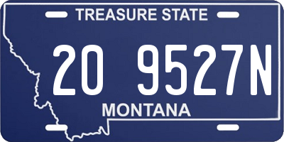 MT license plate 209527N