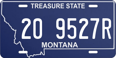 MT license plate 209527R