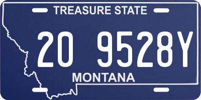 MT license plate 209528Y