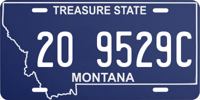 MT license plate 209529C
