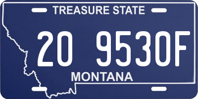 MT license plate 209530F