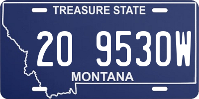 MT license plate 209530W